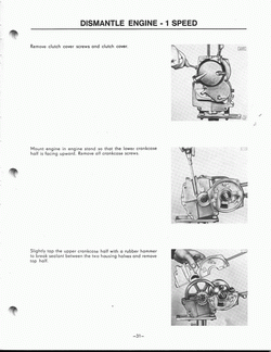Demonteren motor 1 speed