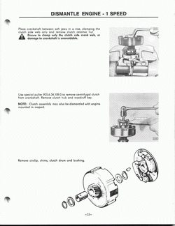 Demonteren motor 1 speed