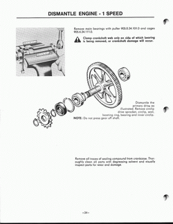 Demonteren motor 1 speed