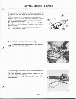 Instaleren van motor 2 speed