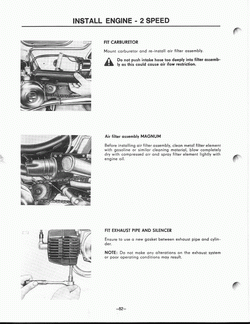 Instaleren van motor 2 speed